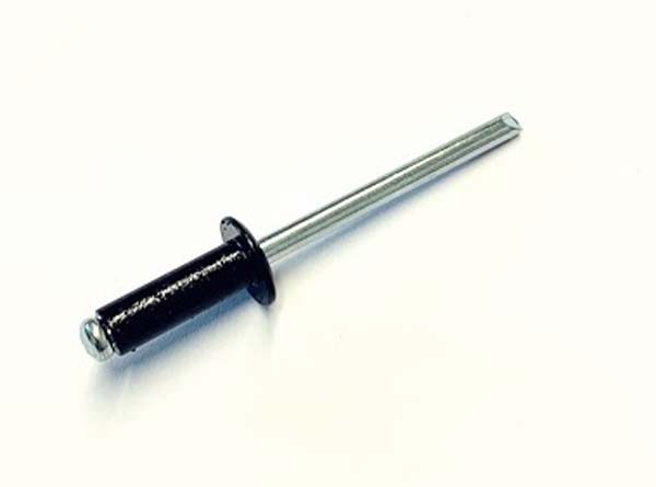 3.2mm X 8.0mm BLIND RIVET Aluminium Body / Steel Stem STANDARD OPEN DOME (3.5mm - 5mm GRIP RANGE) **BLACK** 